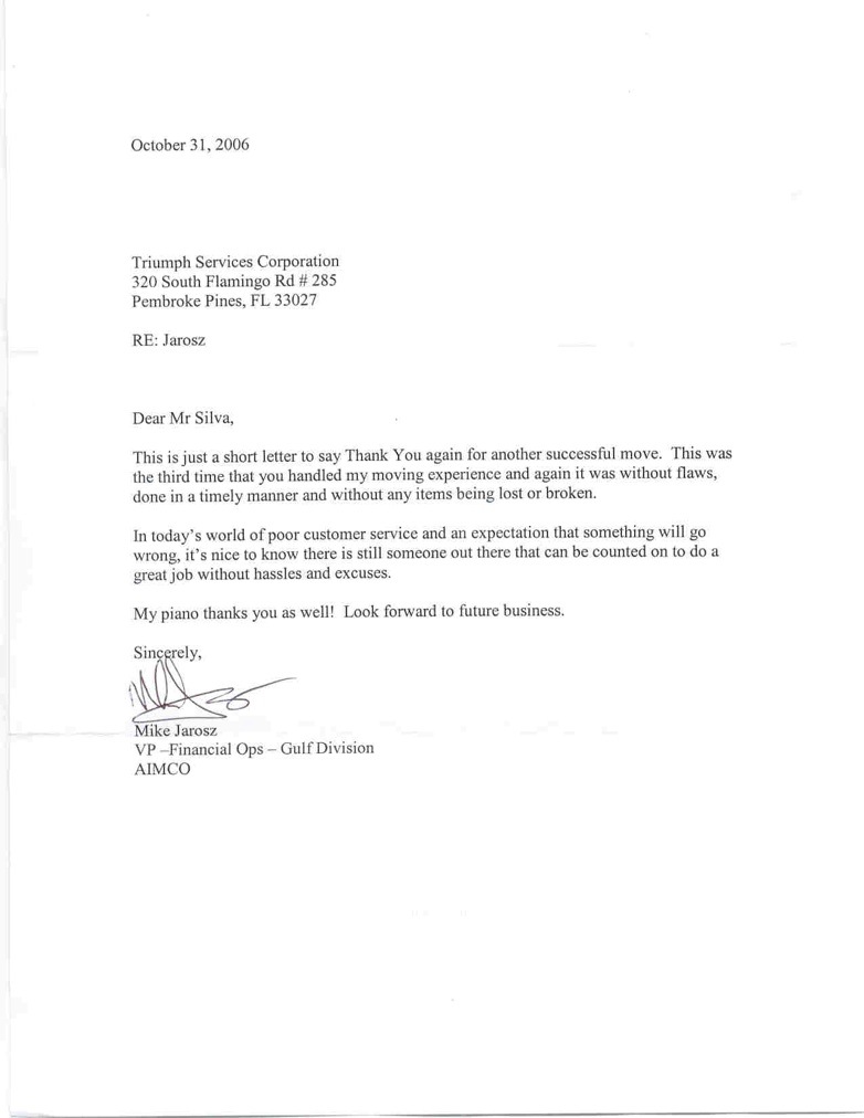 Moving Company referral letter 43